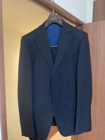 KOICH SELECT 네이비 스트라이프 비즈니스 정장