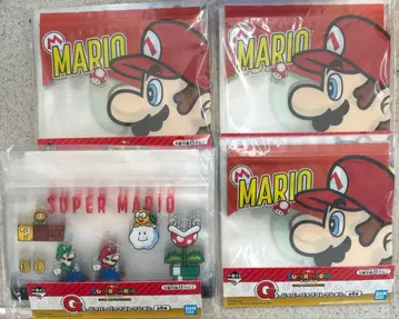 슈퍼 마리오 1번 복권 G상 지퍼 백 컬렉션 4종 세트