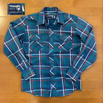 [레어] 70s Wrangler 랭글러 웨스턴 셔츠 USA제