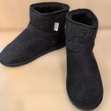 해리스 트위드 블랙 숏부츠 LL