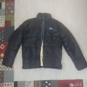 블랙 다운 자켓 퀼팅