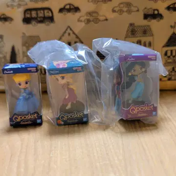 가챠가챠 Qposket 신데렐라 라푼젤 재스민 3체 세트