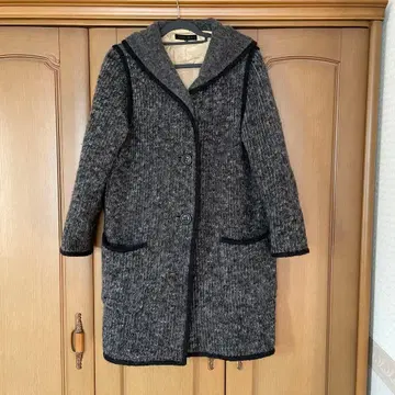 MOCA 후드 부착 그레이 코트