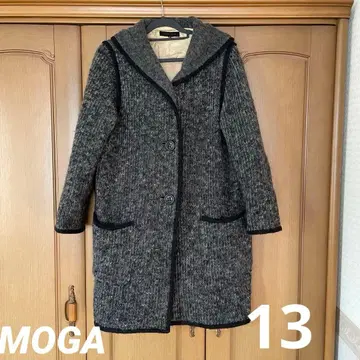 MOCA 후드 부착 그레이 코트