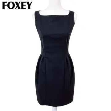 새상품급 폭시 슬리브리스 드레스 원피스 타이트 40 블랙