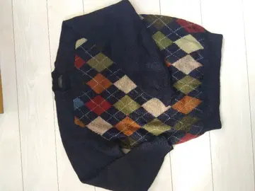 Guy 아가일 패턴 니트 스웨터 MEDIUM