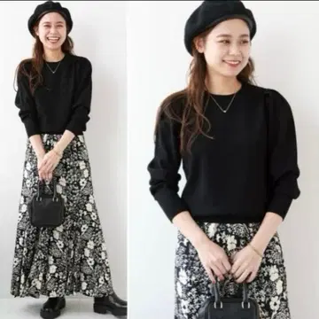 2023AW 저널 스탠다드 리룸 니트 정가 6600엔 블랙