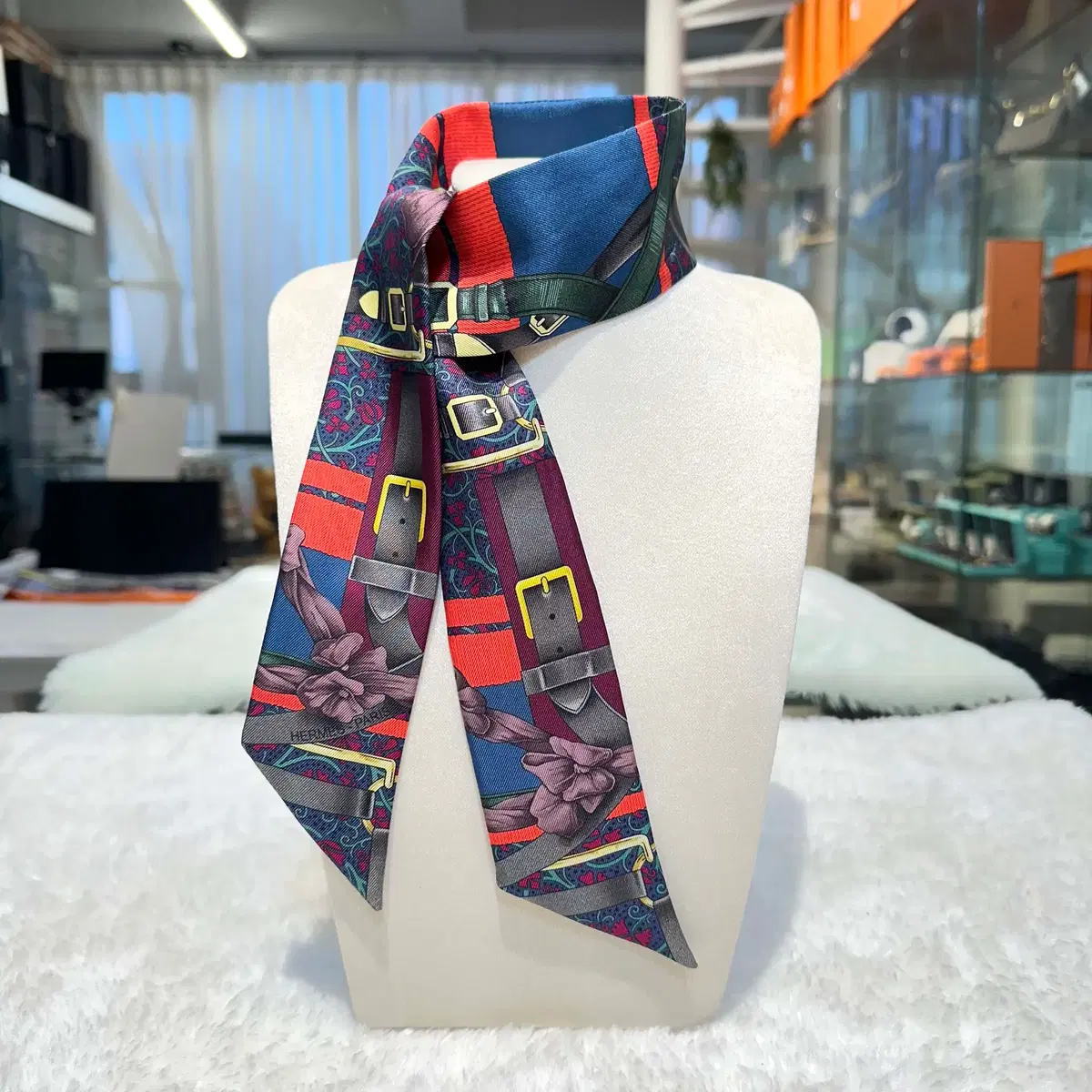 Hermes Twilly Scarf Yellow