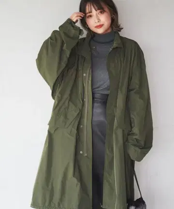 coen 올리브 발수 M 65TYPE 모즈 코트 카키 그린