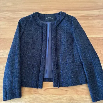 다크 블루 노카라 자켓