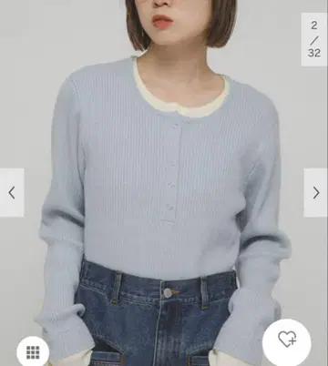 [ KBF ] 레이어드라이크 헨리 니트