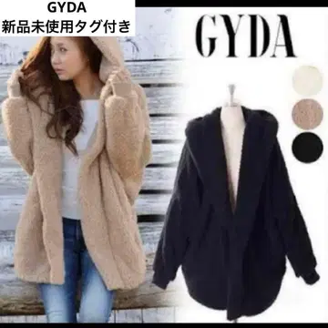 [ 새상품 ] 제이다 GYDA 보아 코트 후드 아우터 블랙