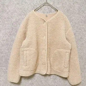 새상품급 [ 유니클로 UNIQLO ] 푸들 퍼 보아 플리스 자켓 M