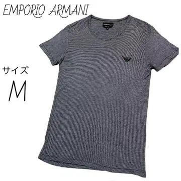 EMPORIO ARMANI 스트라이프 반팔 T셔츠 사이즈 M