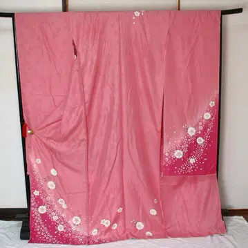 순수 실크 후리소데 미재단 하카케 포함 후리소데 - 11