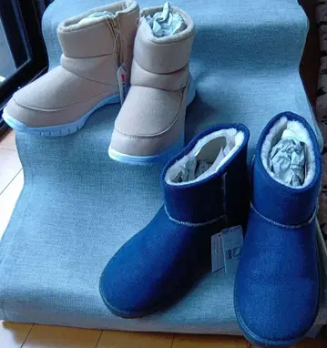 캐주얼 부츠 베이지 데님 2켤레 세트