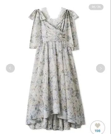 택 포함 새상품 SNIDEL 데콜테 레이스 원피스