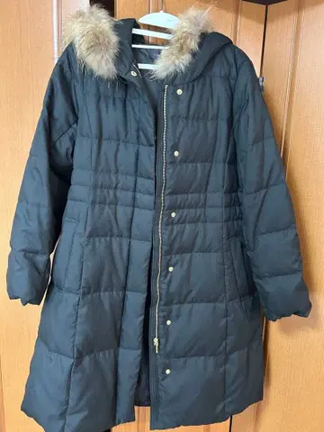 purelast 블랙 롱 다운 자켓