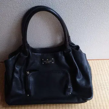 케이트 스페이드 블랙 가죽 핸드백