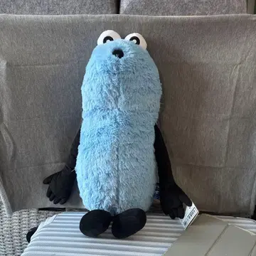 파란색 캐릭터형 봉제 인형 순순