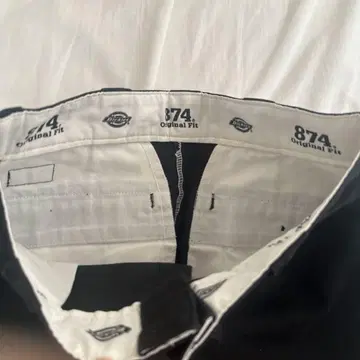 Dickes 874 오리지널 핏 블랙 캐주얼 팬츠