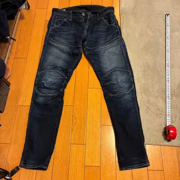 지스타로우 3D 스키니 562U 스키니 데님 다크 블루