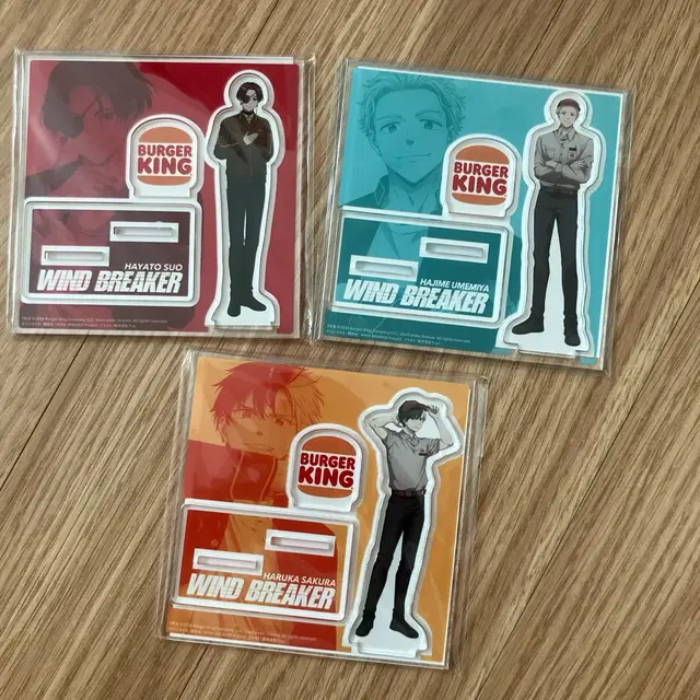 윈브레 윈드브레이커 스오 하루카 우메미야 버거킹 토가메 아크릴스탠드
