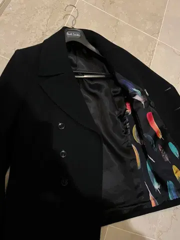Paul Smith 울 피코트 블랙