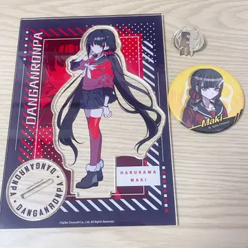 단간론파 하루카와 마키 아크릴 스탠드 모치즈키 케이 캔뱃지 핀 배지