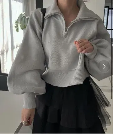 WILLFULLY 포켓 하프 집 니트