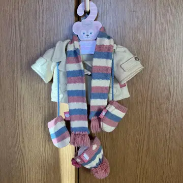 셰리 메이 코스튬 세트 머플러 미튼 모자 2015년