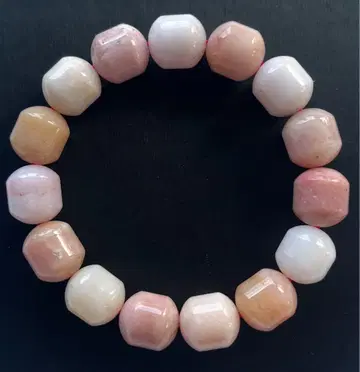 12.3mm 핑크 오팔 힐링 x 연애운 복숭아색 오팔 안지름 18