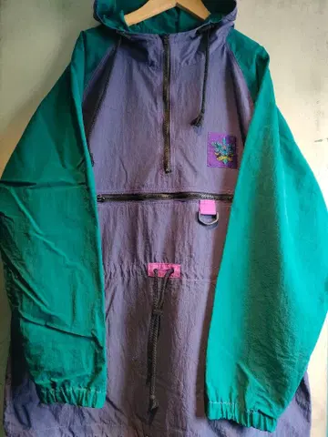 80년대 GOTCHA 갓차 나일론 마운틴 후드티