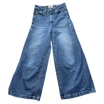 SOMETHING LISA 와이드 데님 팬츠 M 라이트 블루