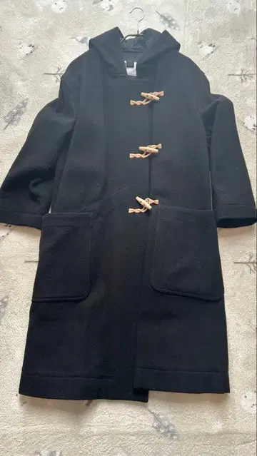 MHL. 더플 코트 블랙