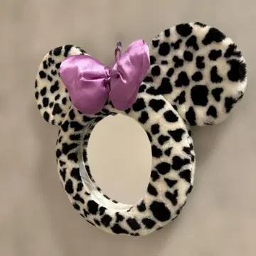 레오파드 무늬 미니 마우스 거울