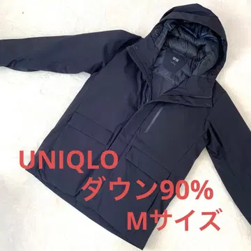 UNIQLO 다운 코트 다운 자켓 남성용 M 사이즈 네이비