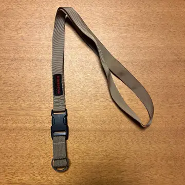 BRIEFING 베이지 나일론 넥스트랩 D링 포함