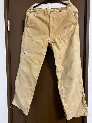 베이지 페인터 팬츠