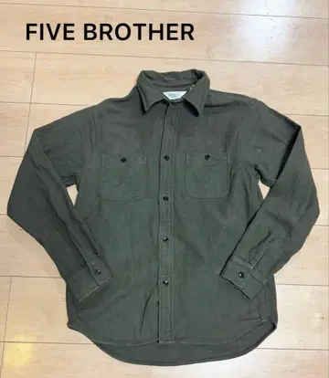 FINE BROTHER 긴팔 셔츠 M 올리브 그린