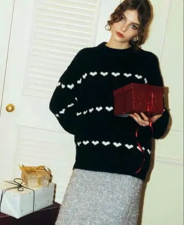 THE TOE [ amour loose knit ] 하트 니트