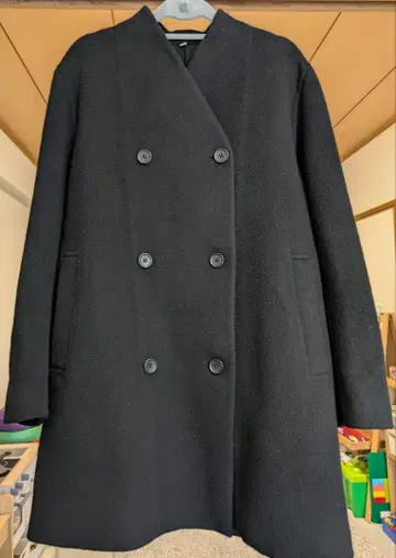 캐시미어 혼방 노카라 코트 24AW 품절 모델 M 사이즈