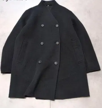 캐시미어 혼방 노카라 코트 24AW 품절 모델 M 사이즈