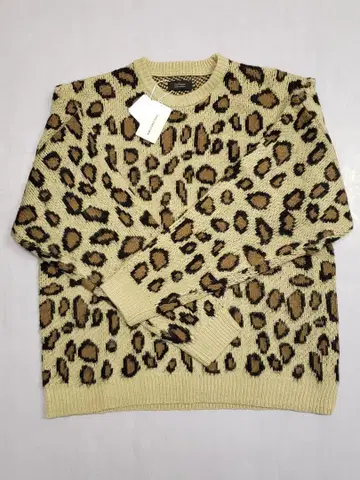 [ 33DEGREES ] 서티스리 디그리즈 레오파드 무늬 니트 스웨터