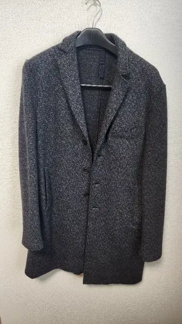 Harris Wharf London 체스터 코트 다크 그레이