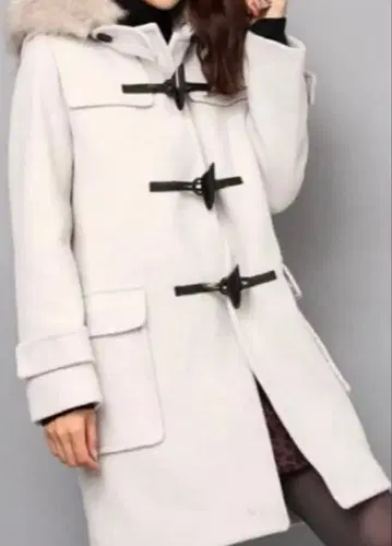 FRAY I.D 더플 코트 화이트