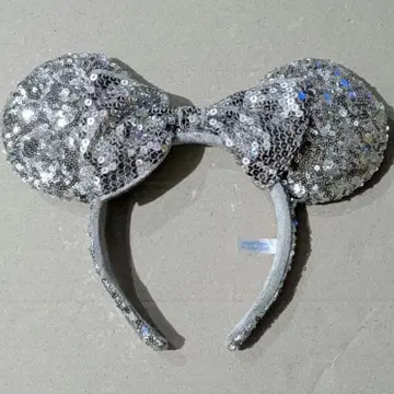 도쿄 디즈니 리조트 미니 스팽글 머리띠 (실버)