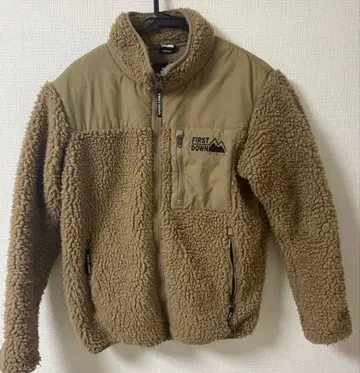 FIRST DOWN 플리스 자켓 M 베이지