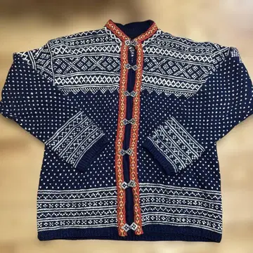 노르딕 무늬 니트 가디건