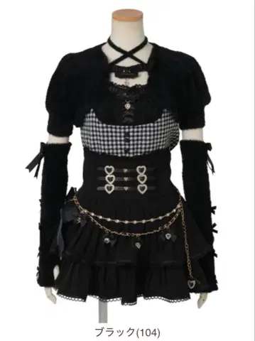 LIZLISA 볼레로 라이크 암워머 부착 니트